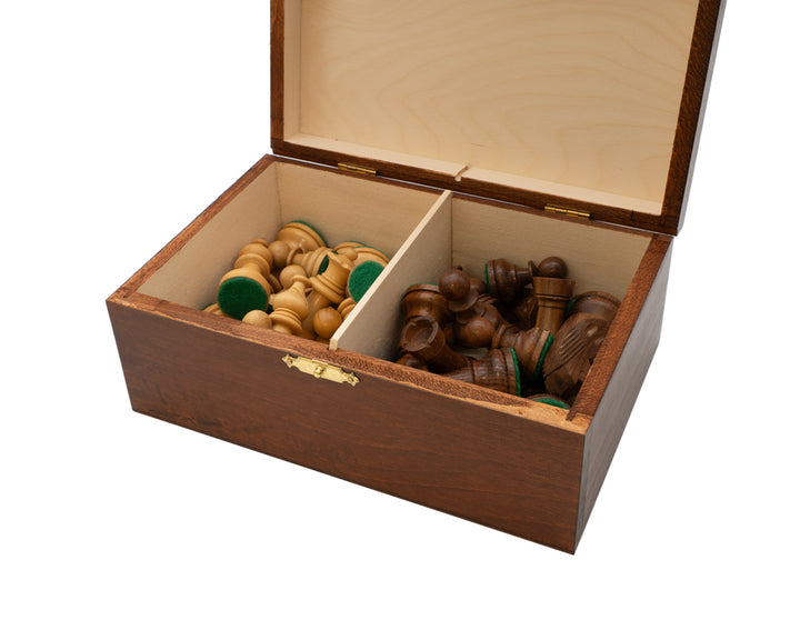 Birch Wood Chess Piece Case - Stained