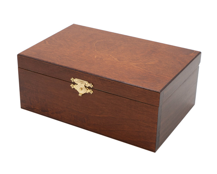 Birch Wood Chess Piece Case - Stained