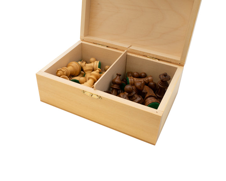 Birch Wood Chess Piece Case - Natural