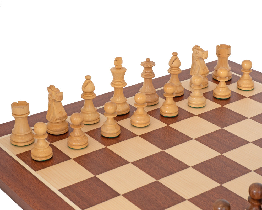 French Knight Sheesham Mahogany Chess Set