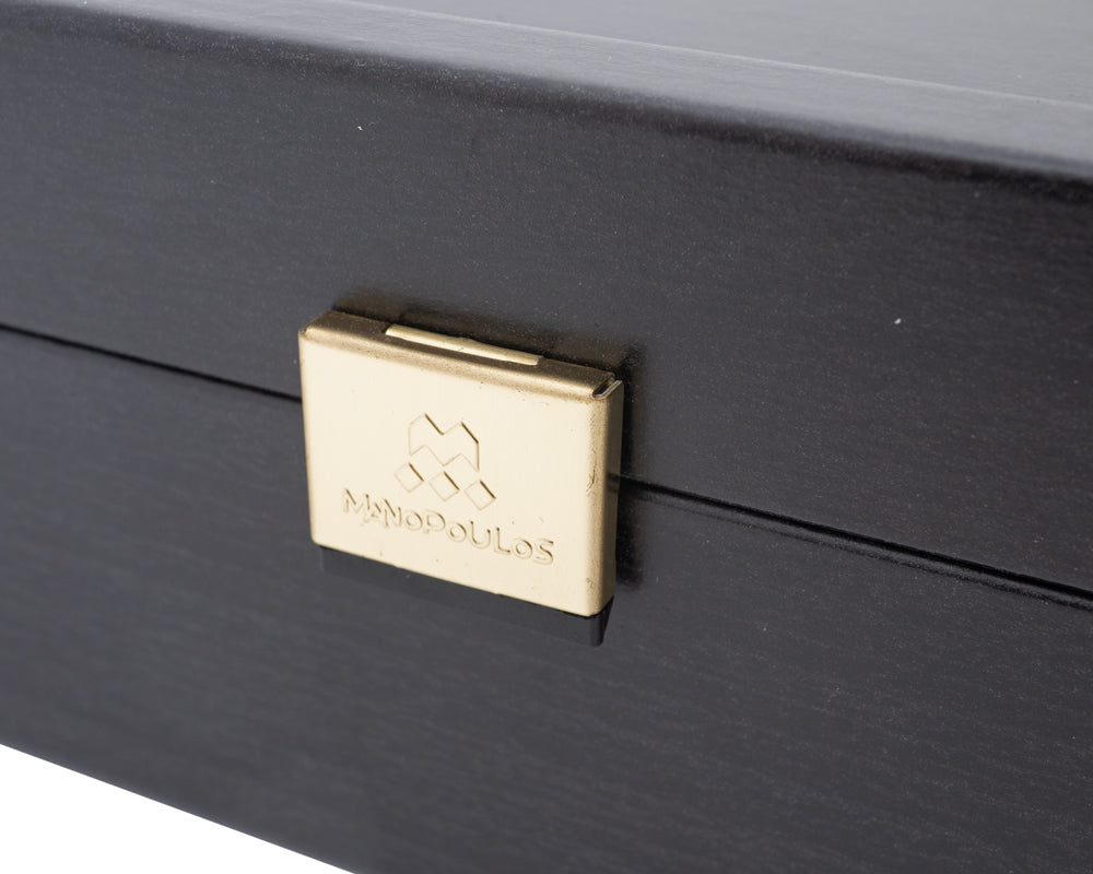 Dark Wood Chess Piece Storage Case - Large